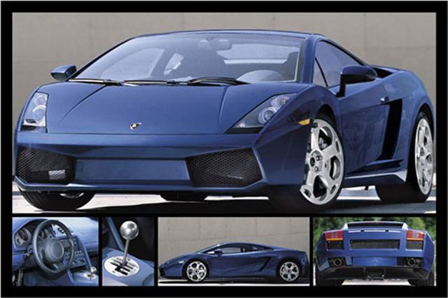 Marcos para cuadros laminas enmarcados, Lamborghini gallardo
